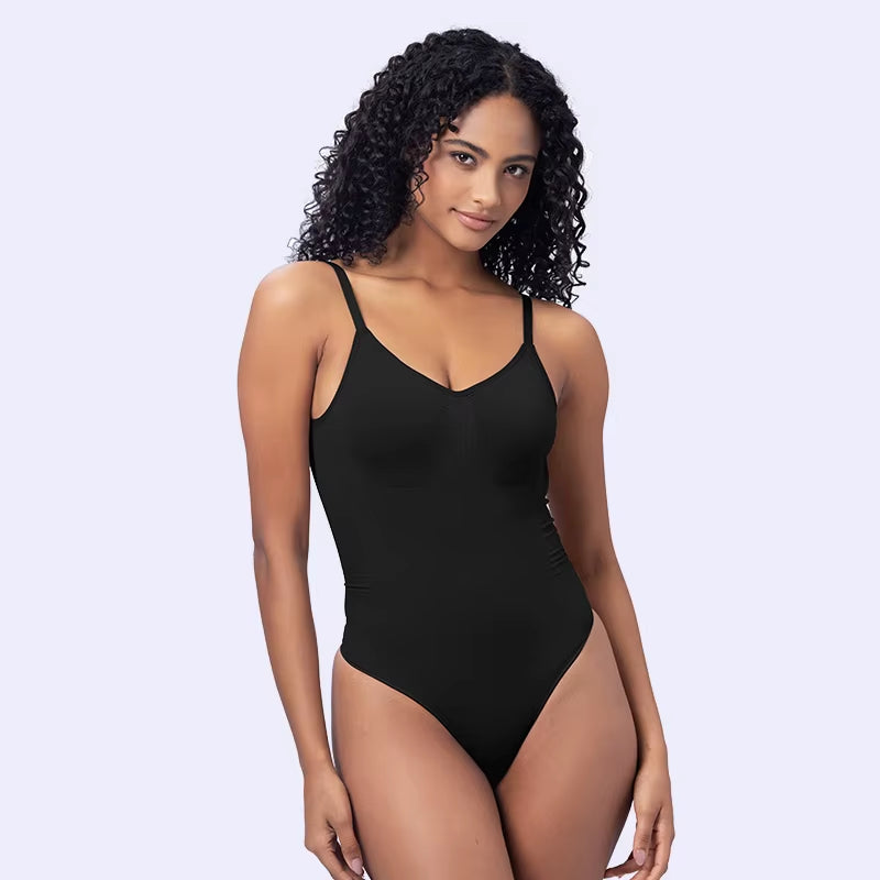 Lynmiss Strong Compression Cinches Smooths Tummy Shapewear Corset Seamless Sculpt Thong Bodysuit Shapewear
